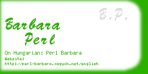barbara perl business card